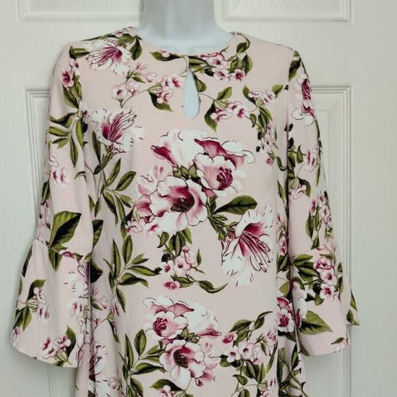 WHBM Floral Petal Sleeve Shift Dress, size 2 - Picture 2 of 7
